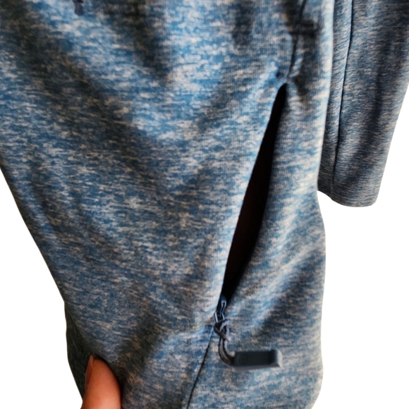 Lululemon Men’s Surge Warm Pullover Crew Heathered Blue Rulu Size Medium - Picture 8 of 8